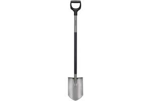 Fiskars Comfort hegyes ásó szürke
